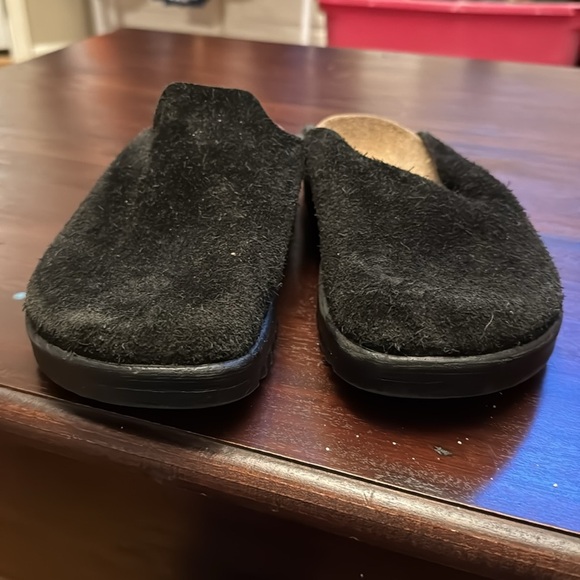 Betula Birkenstock black suede slip on mules size 41 - Picture 6 of 6